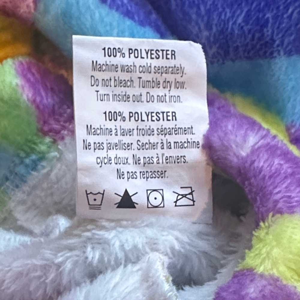 iScream Colorful Fuzzy Smiley Face Kids Pajama Pants - Picture 3 of 3